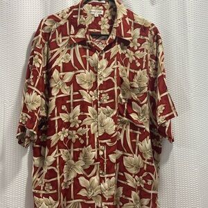 Men’s extra large pier, Cardan floral print shirt. Hawaiian style.